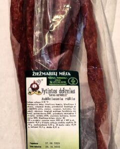 Kiełbasa suszona  orzechowa.  210g, ŻIEŻMARIU.NOWOŚĆ